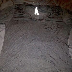 Plus size black tee